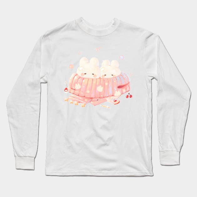 Cozy Bunnies Long Sleeve T-Shirt by happyyu